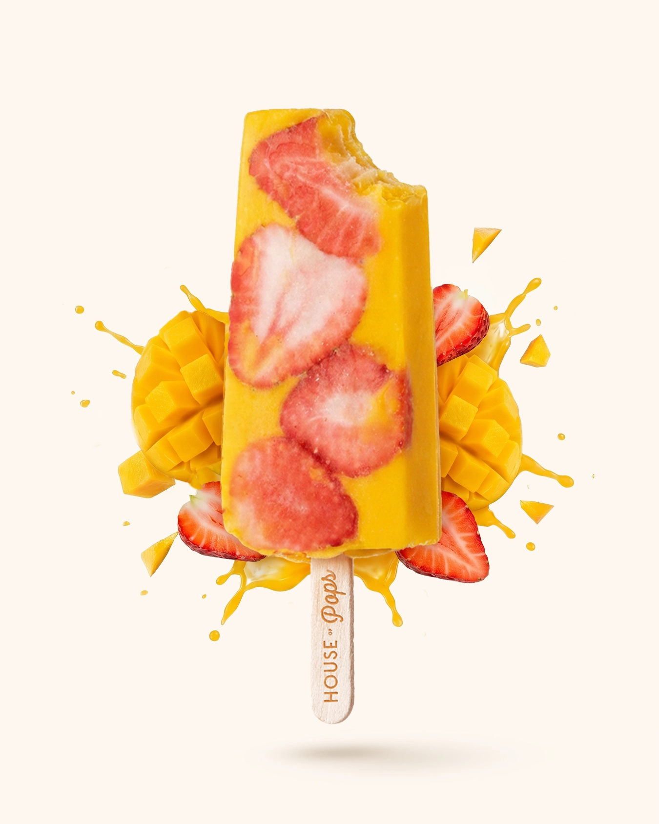 Mango strawberry pop, 100% natural