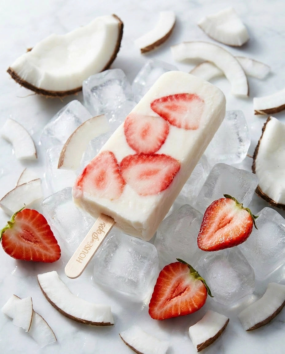 COCONUT STRAWBERRY POP